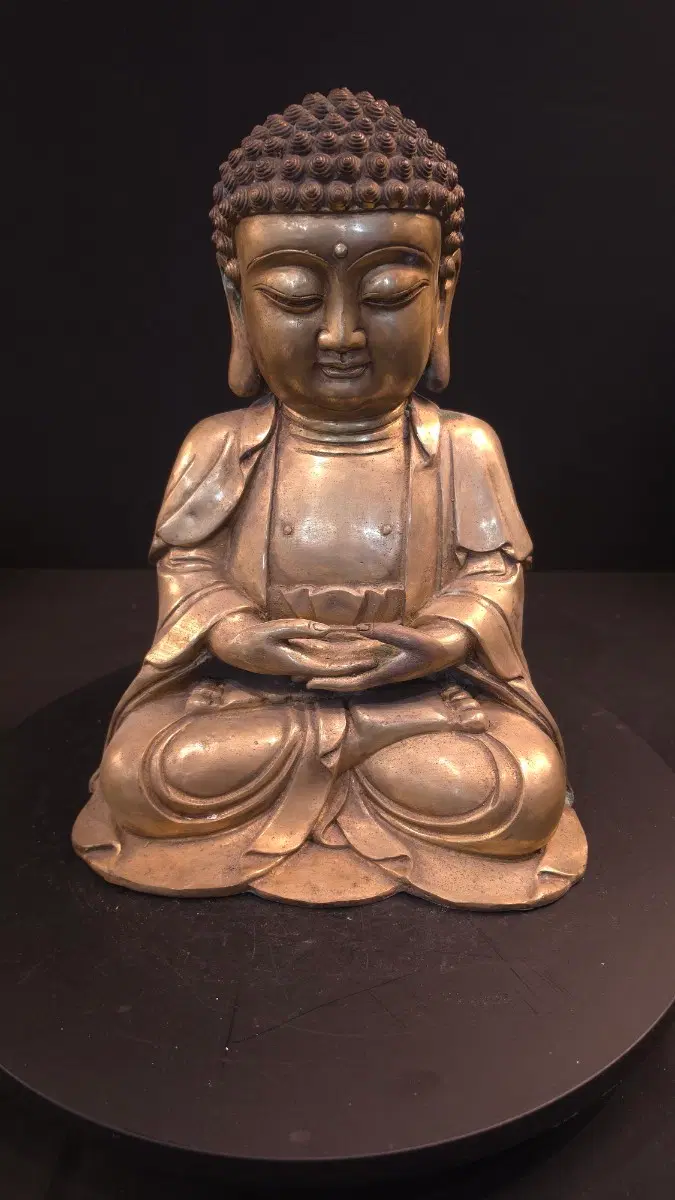 260929-1 금동 석가 여래좌상불