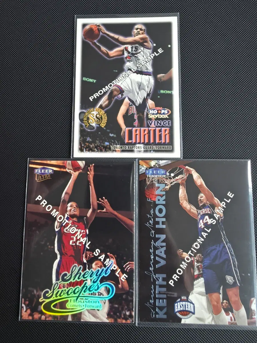 NBA sample card 빈스카터 등2종