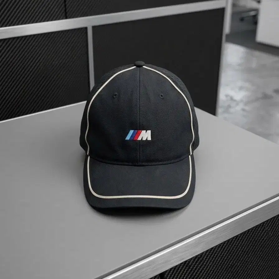 BMW M 로고 캡 모자 블랙