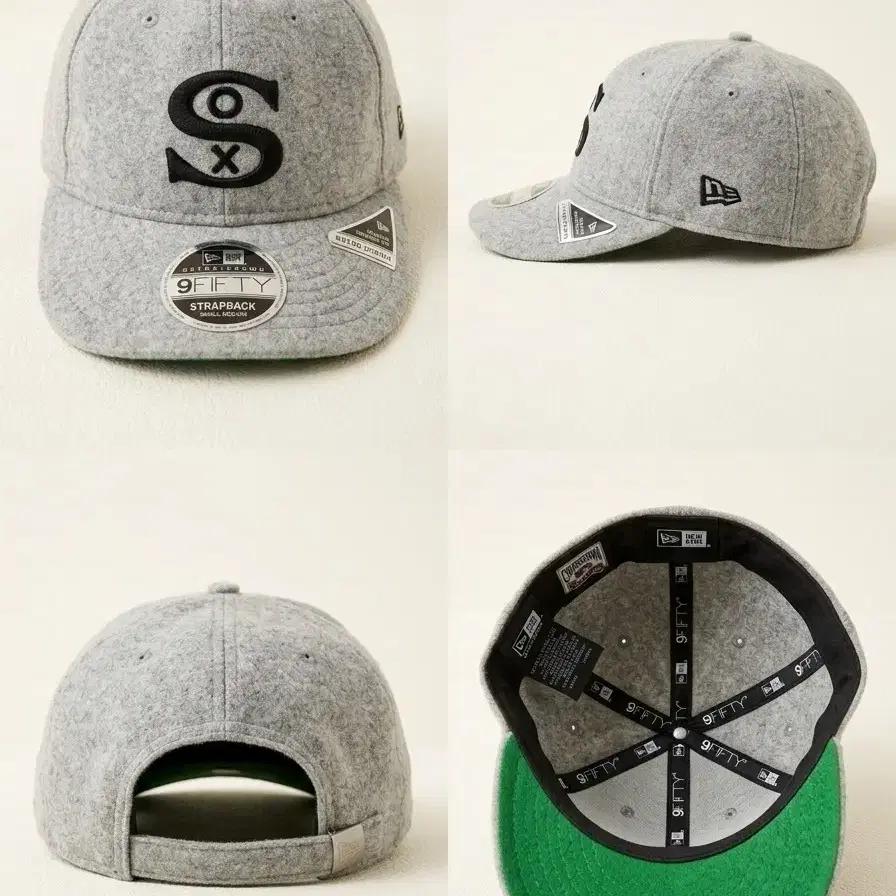 뉴에라 9FIFTY 시카고 화이트삭스 그레이 울캡