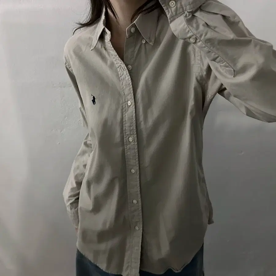 (M) 폴로 랄프로렌 셔츠 남방 베이지