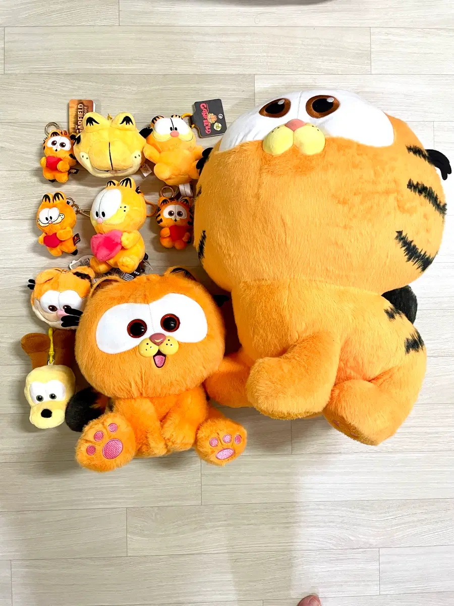 garfield가필드 대형/중형/소형 인형뽑기키링열쇠가방고리인형 일괄