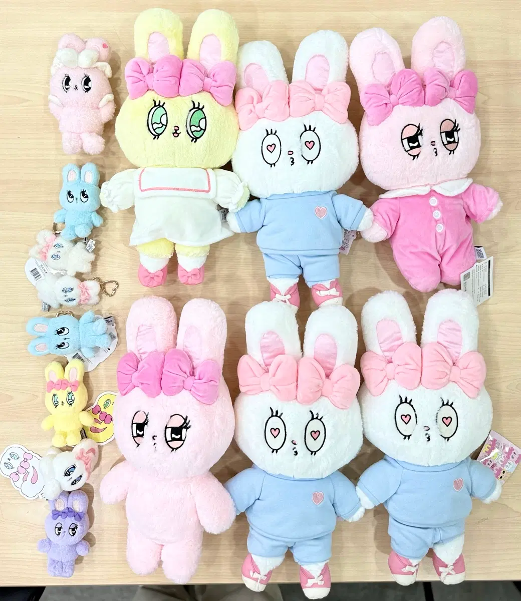 estherbunny에스더버니토끼 중형인형뽑기키링가방열쇠고리인형keyring처분(일괄