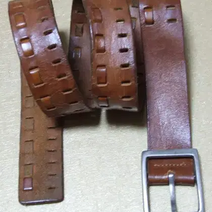 수제 통가죽 벨트 브라운 34~39인치까지