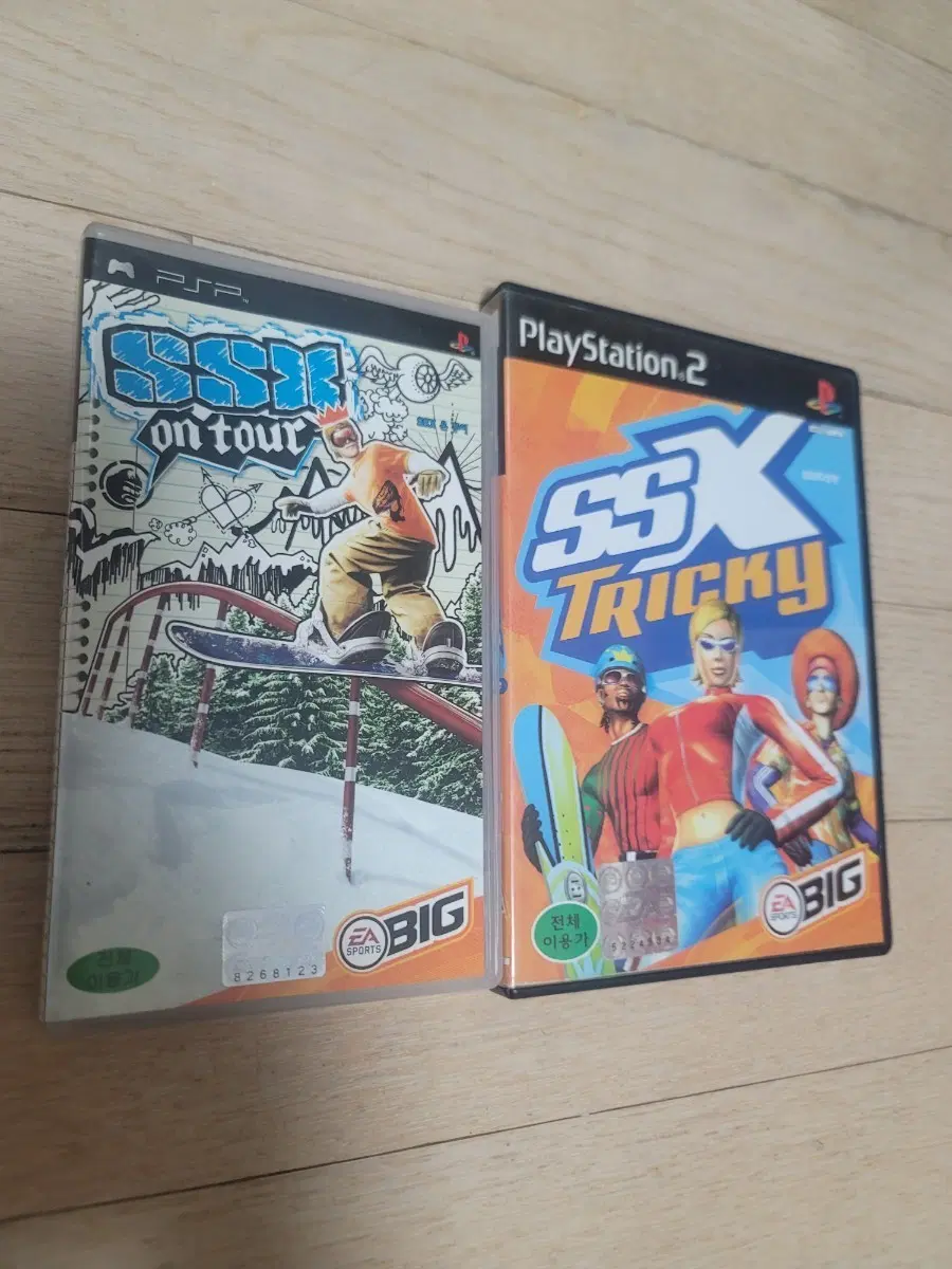 플스2 PS2 정발 ssx 트리키+psp ssx on tour 온투어 2개 일괄