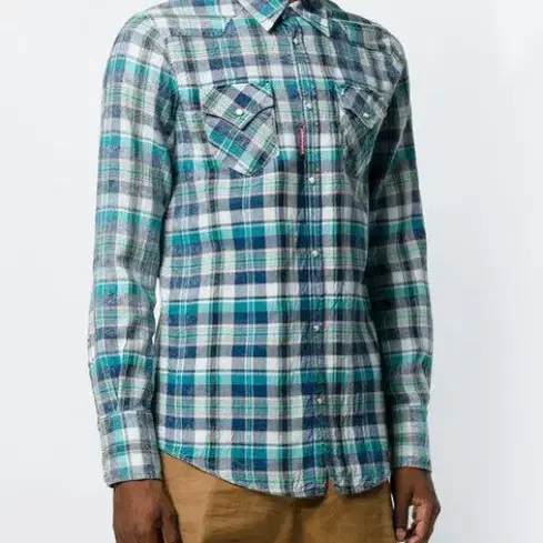 Dsquared2 Bleached Check Western Shirt