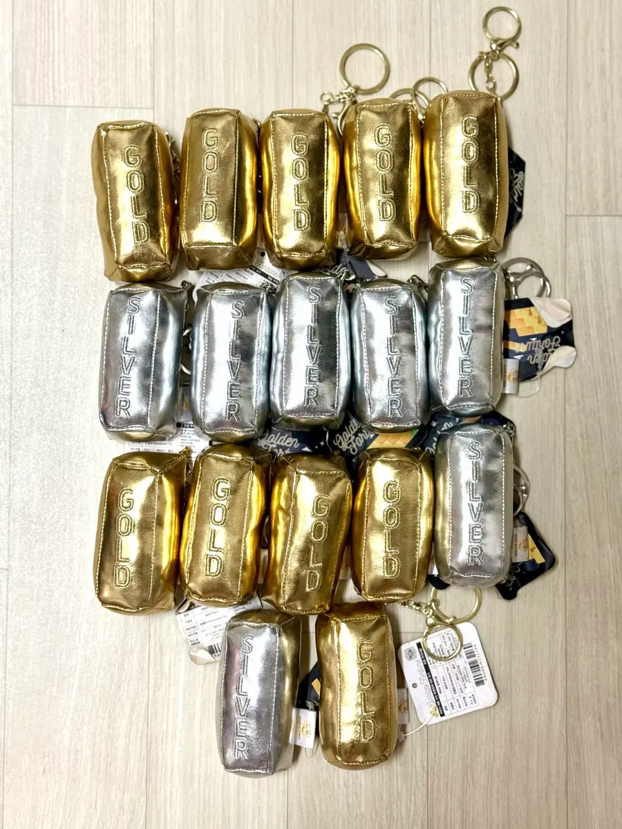 gold siber bar 순금 골드실버바 인형뽑기 키링열쇠가방고리 인형(일괄