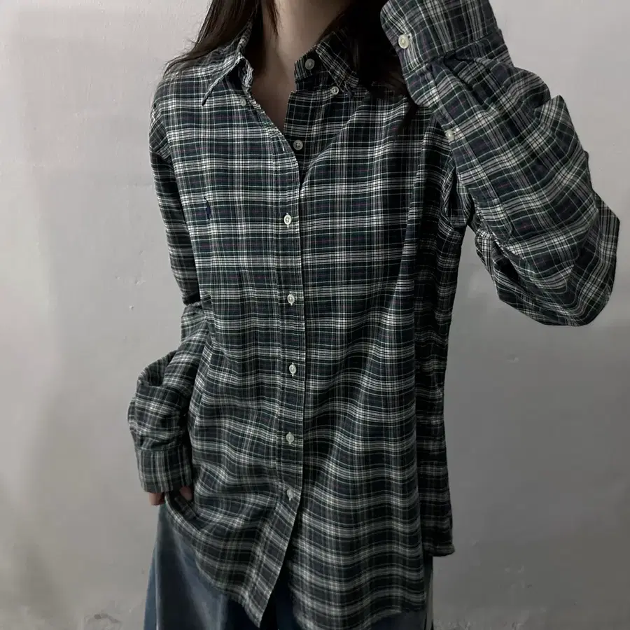 (L) 폴로 랄프로렌 체크 셔츠 남방