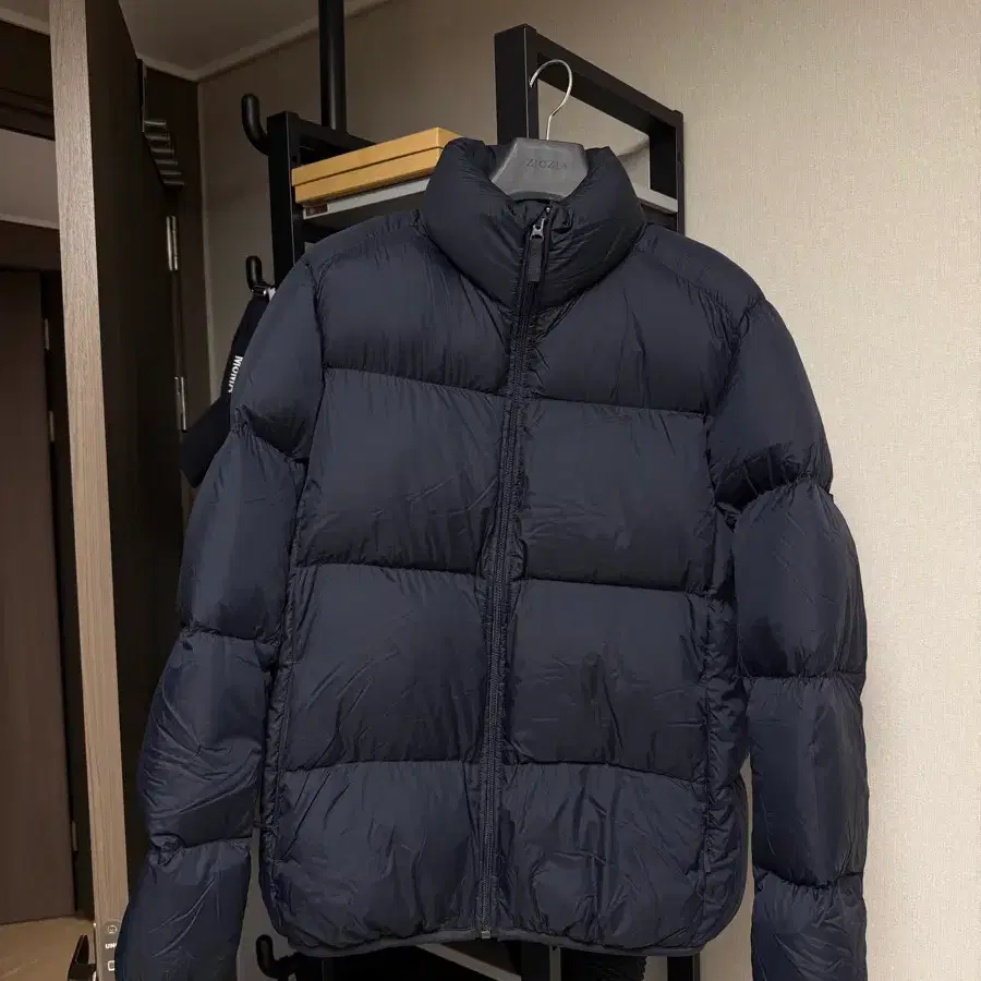 유니클로 U 르메르 봉태규 패딩 봉패딩 네이비 L