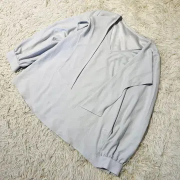 새상품급 스트로베리 필드 라이트 그레이 리본 포함 긴팔 블라우스 가을 옷 F