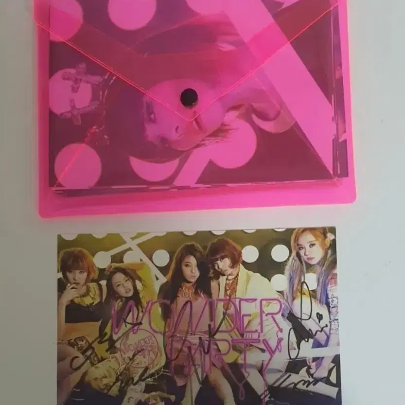 원더걸스 wonder party 친필싸인