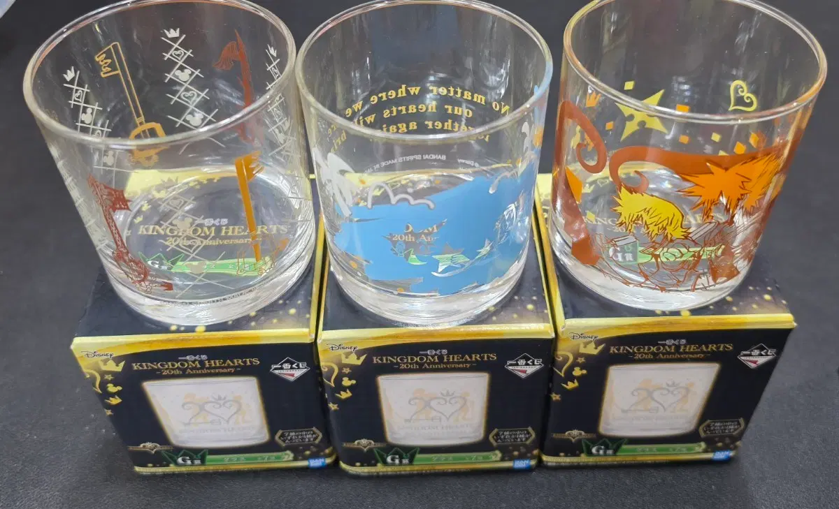 제일복권 킹덤하츠 20주년 기념 굿즈 컵 6종 세트 kingdom hearts