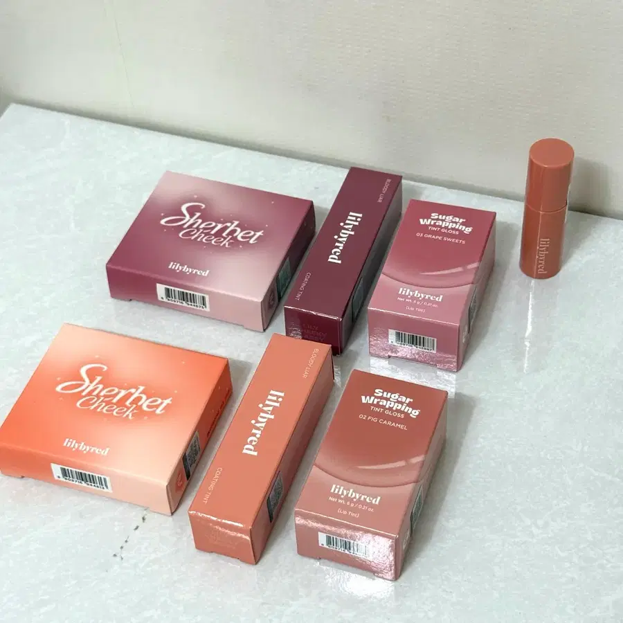 릴리바이레드 러브빔 샤벳 치크 앙큼 라이어 코팅 틴트 슈가 랩핑 틴트 글로스 웜톤 쿨톤 색조화장품 릴바레