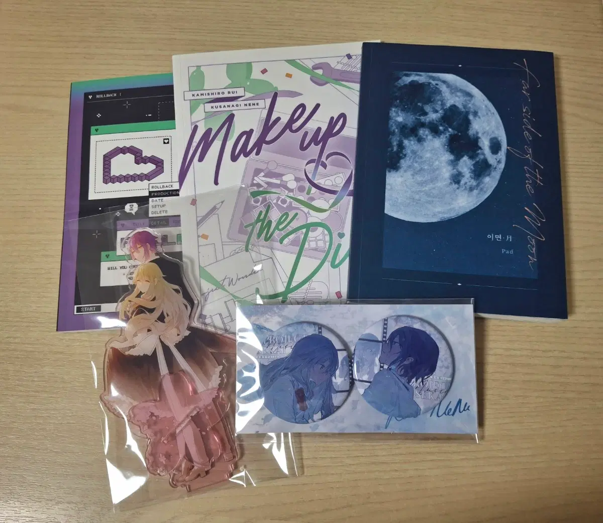 프세카 루이네네 회지 아크릴 캔뱃지 일괄 판매