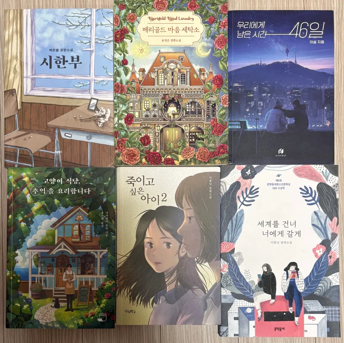 시한부, 우리에게 남은 시간46일, 메리골드 마음 세탁소, 고양이 식당 추억을 요리합니다, 세계를 건너 너에게 갈게, 죽이고 싶은 아이2, 기후 위기 인간 등등