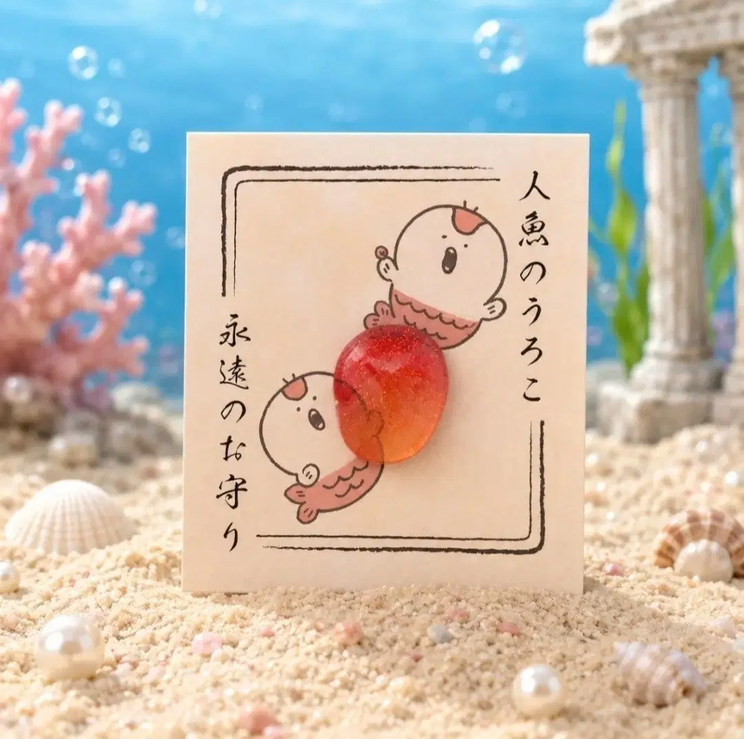 [구매] 치이카와 먼작귀 세이렌 인어섬 인어 비늘 영원한 부적 영화 굿즈