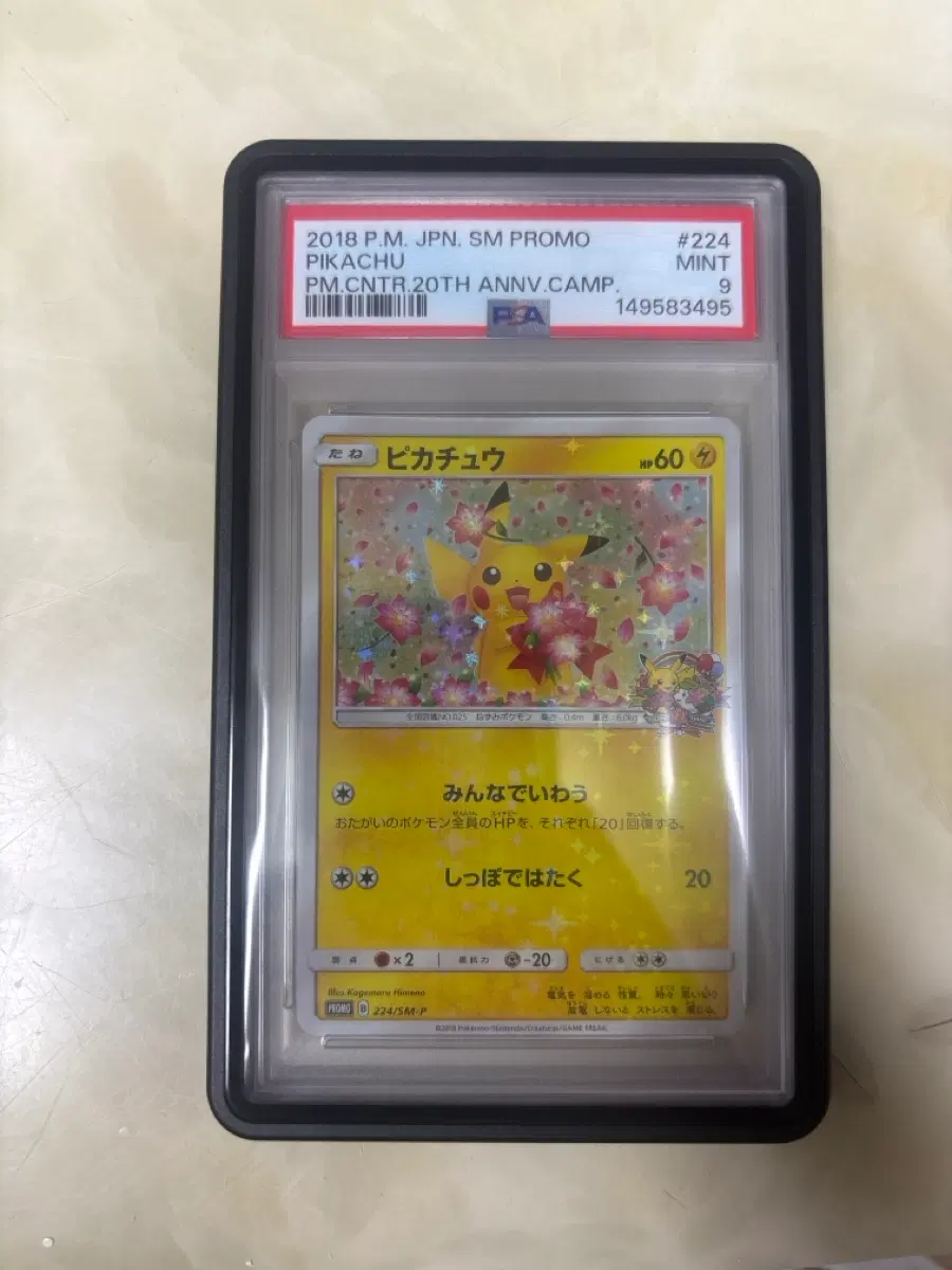 포켓몬카드 피카츄 프로모 일판 PSA9