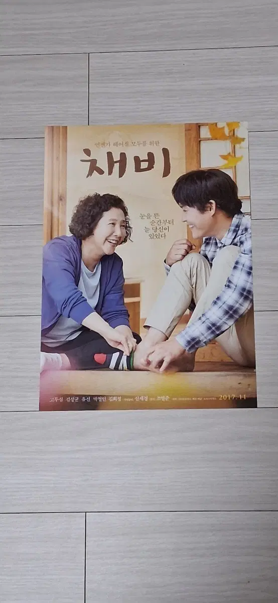 고두심 김성균 유선 신세경 채비(2017년)전단지