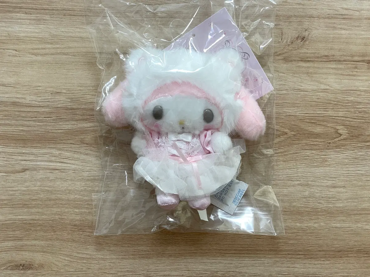 시로네코 흰고양이 발레리나 마이멜로디 피아노 마스코트 봉제인형 헬로키티