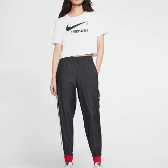 나이키 NIKE 사이드 라인 우븐 조거 트레이닝 트랙 팬츠 블랙 M(70)