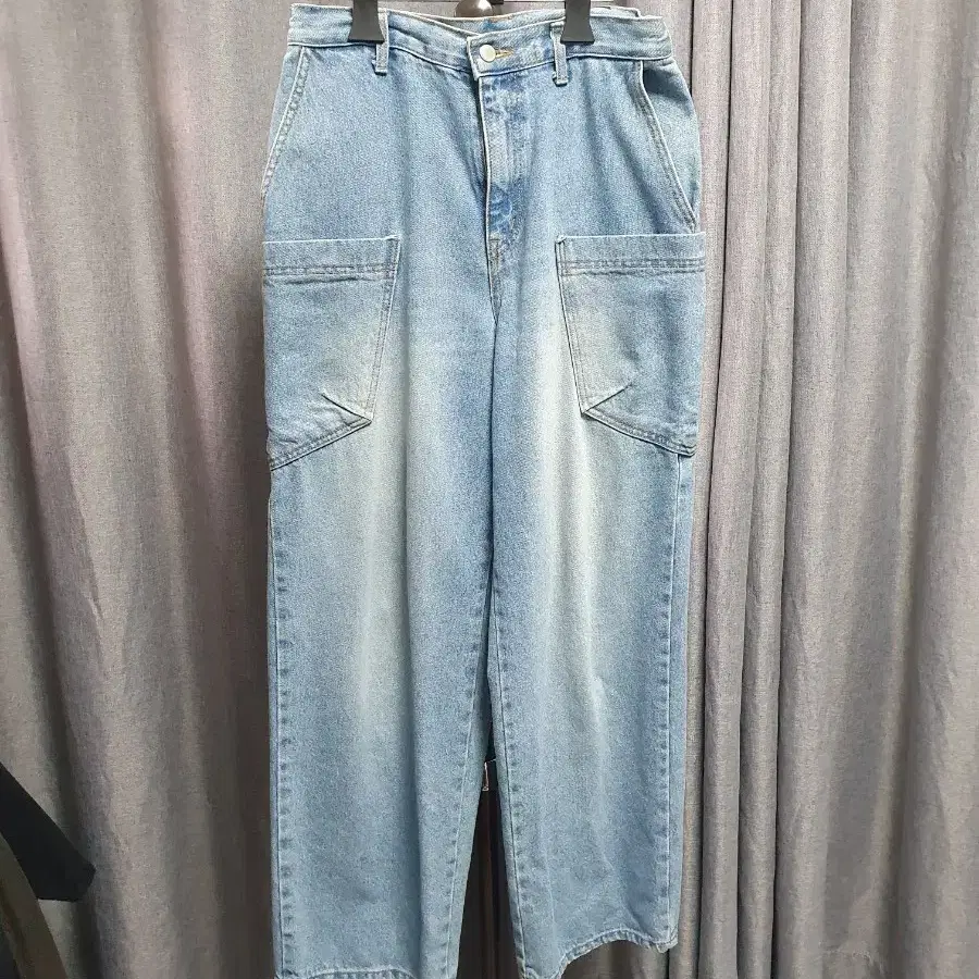 M 포켓 와이드 데님