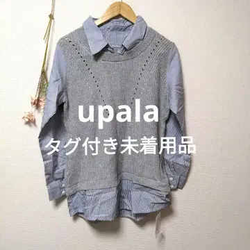 upala 우파라 레이어드 스타일 니트 셔츠 상의 깔끔