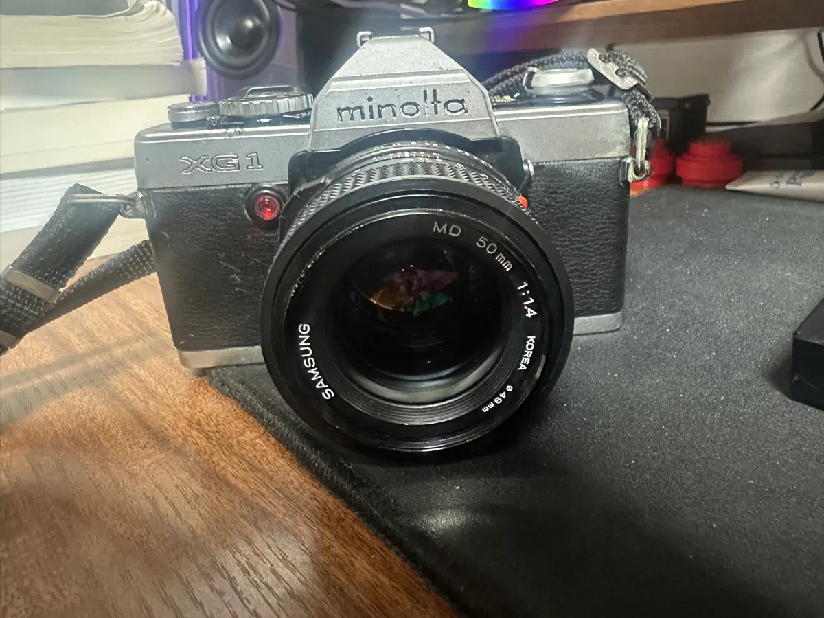 미놀타 xg1 50mm 렌즈
