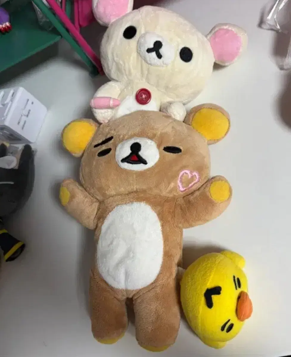 낙서 리락쿠마 코리락쿠마 키이로이토이 세트 인형