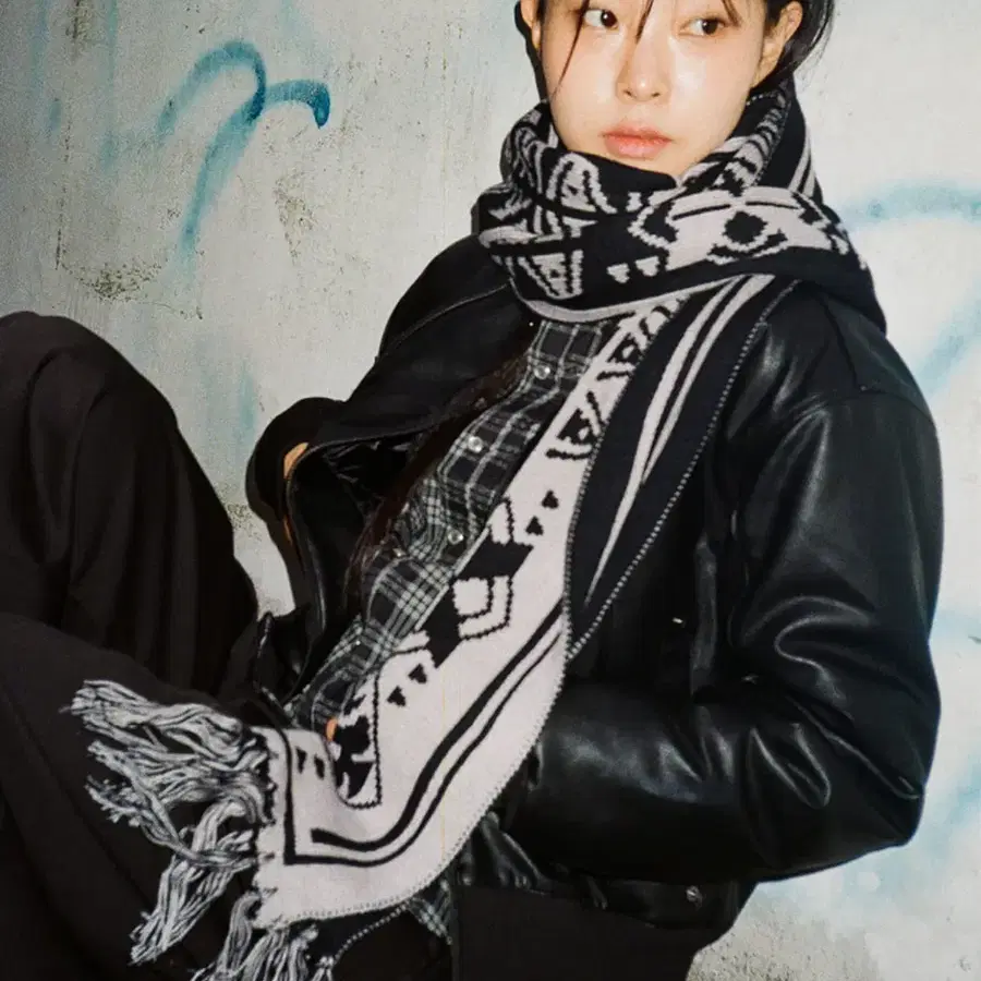 아캄 Western Jacquard Muffler