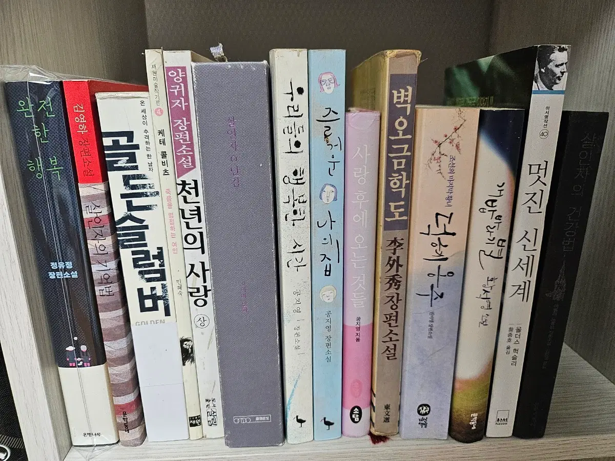 한국 소설책 및 명작 도서들