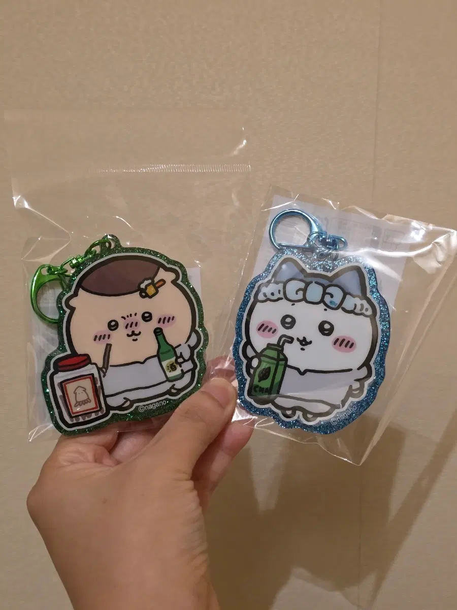 치이카와 츄리닝 아크릴 키링 하치와레 쿠리만쥬 키홀더