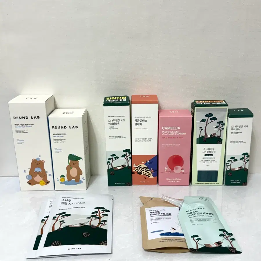 [ 라운드랩 모음 ] 약콩 콜라겐 클렌저 소나무 시카 토닉 진정 앰플 수분크림 팩클렌저 클레이팩 워시오프팩 바디워시 바디로션 청결제