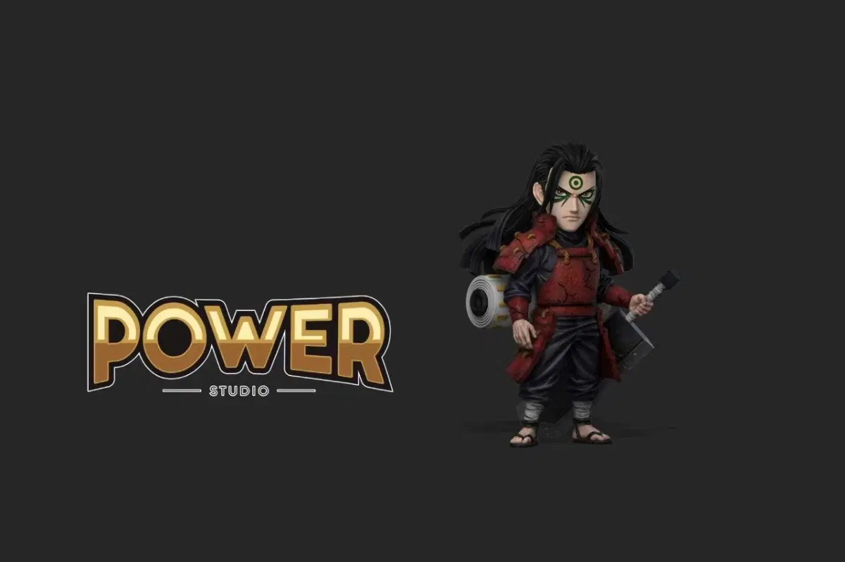 (현물)POWER 하시라마 레진 월콜 나루토 레진 피규어