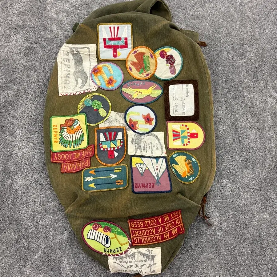Kapital No.8 Canvas Country Snufkin Backpack Beautiful World Insane Remake 캐피탈 No.8 캔버스 컨트리 스너프킨 백팩