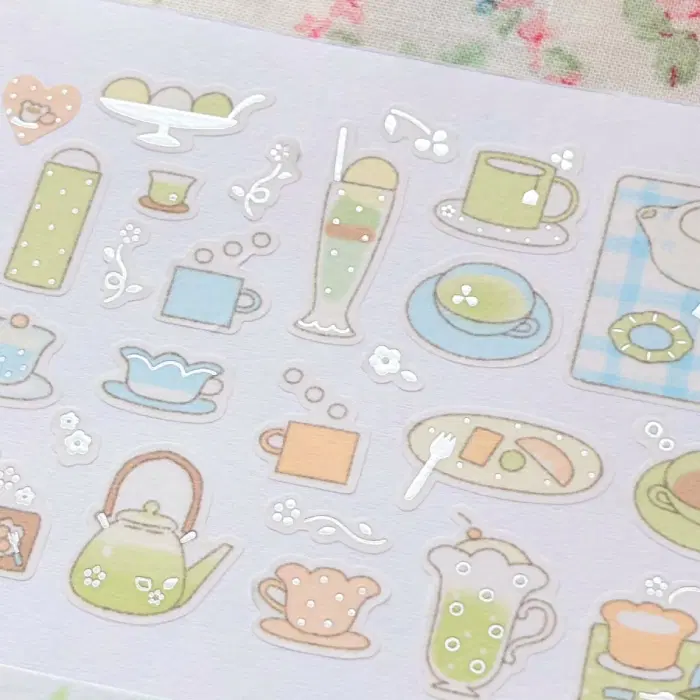 코튼월드 블루밍 티타임 키스컷