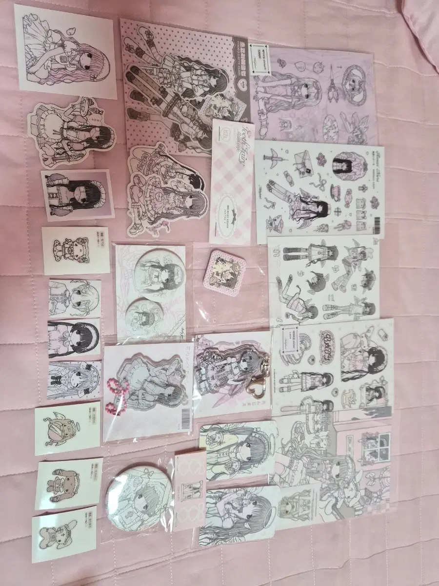 다꾸일괄처분(씰스티커,밀키하트,산리오,모조지,키스컷,통마테,스티커,바인더,다꾸,코랄트리,연두님,펌펌,키링,핀버튼