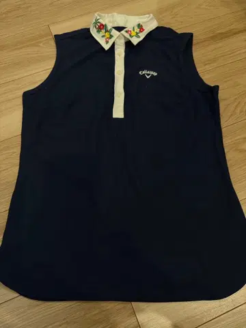 Callaway 자수 셔츠 M 네이비
