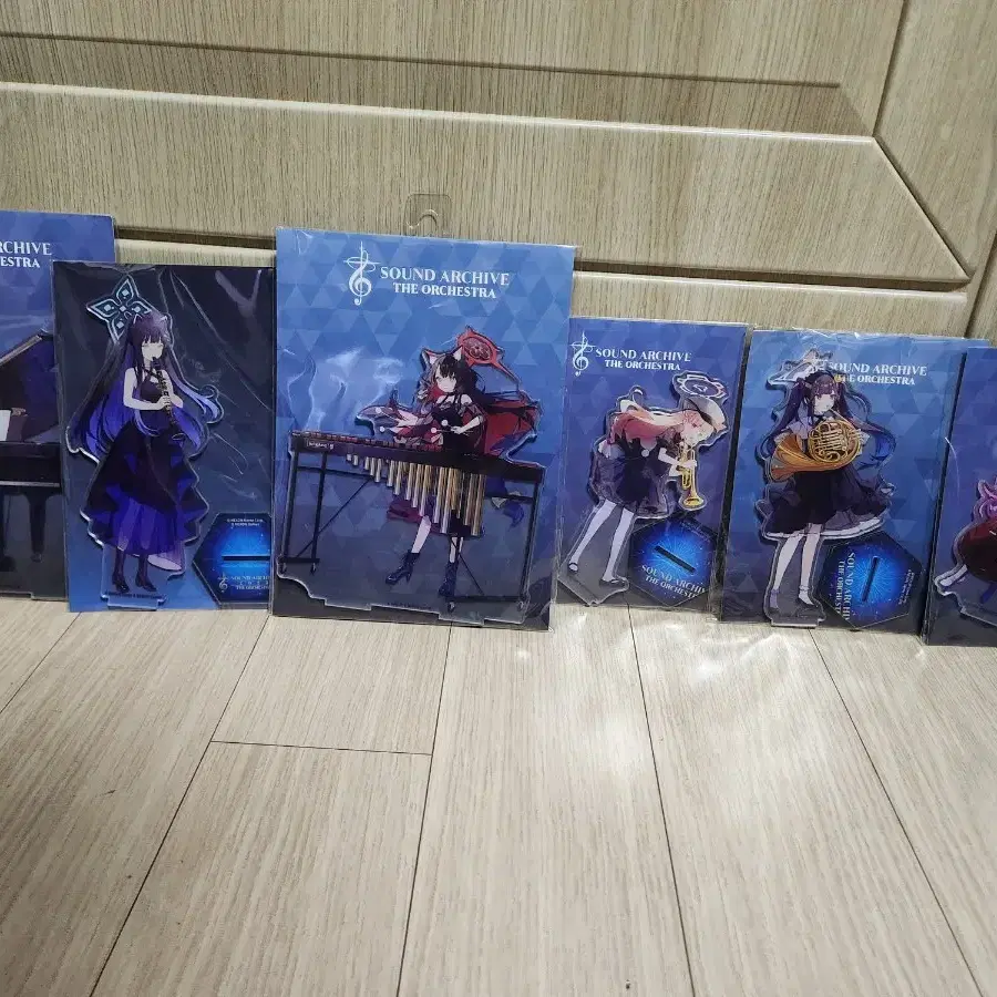 블루아카이브 샬레스토어 오케스트라 외카모,유즈,후우카,노도카,슌,히나타 아크릴스탠드 미개봉