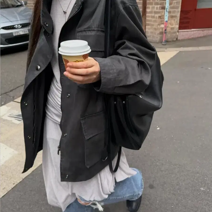 더베를린 필드 자켓 차콜