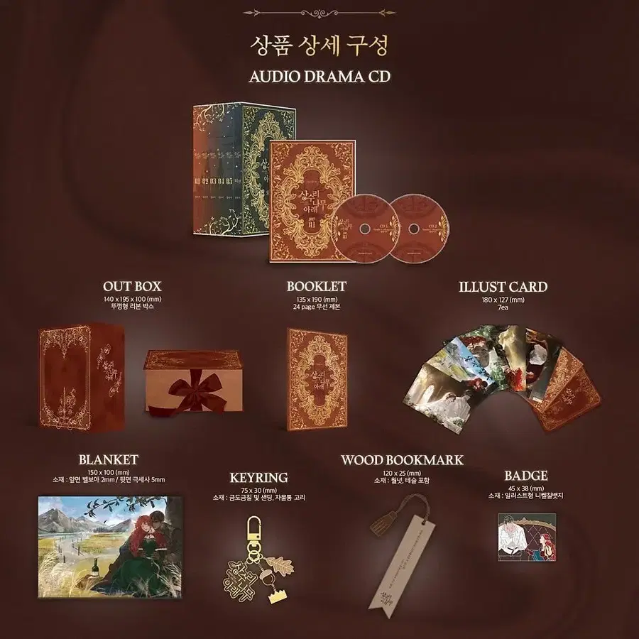 상수리나무 아래 오디오드라마 드씨 풀세트(미사용)