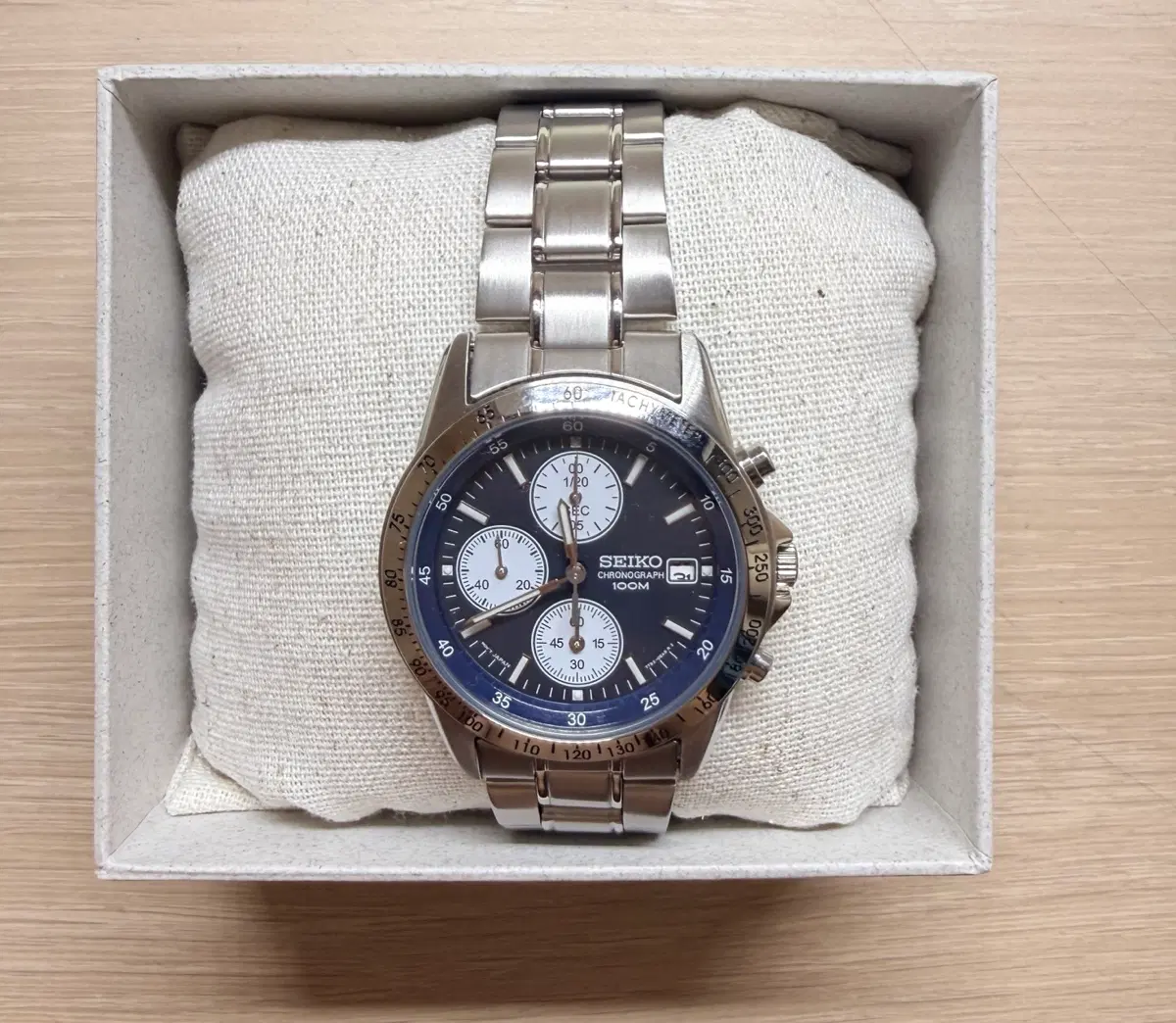 세이코 szer008 크로노그래프 청판 38mm