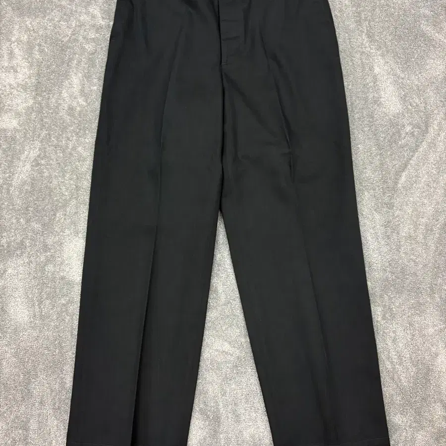 PHIGVEL MAKERS CO. PM-401 Black Officer Wide Trousers 피그벨 오피서 트라우저 치노 블랙 레귤러 핏 36