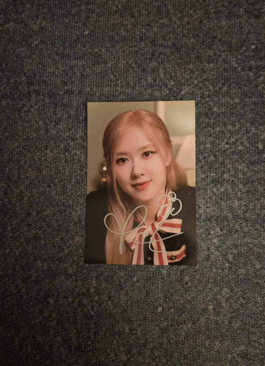 로제 친필 싸인 엽서 블랙핑크 BLACKPINK ROSIE SIGNED