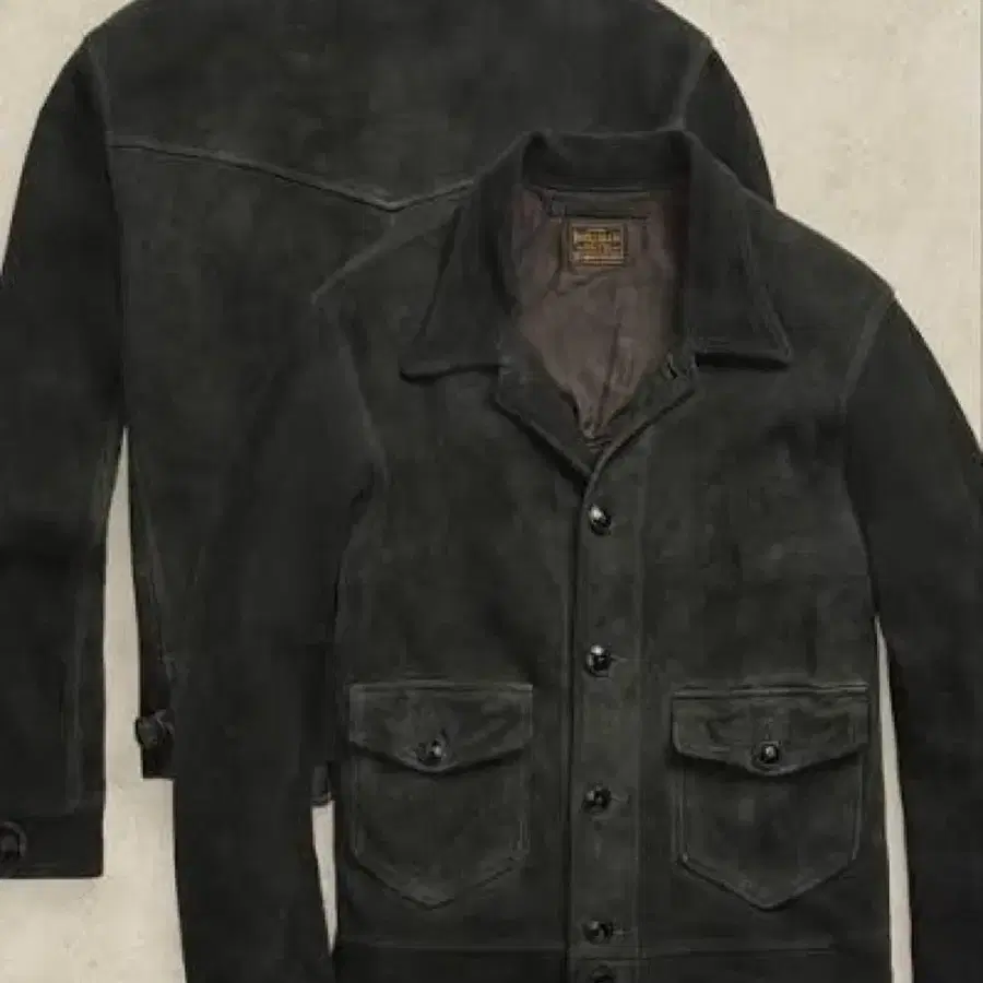 [M] RRL 더블알엘 스웨이드 뉴스보이 자켓