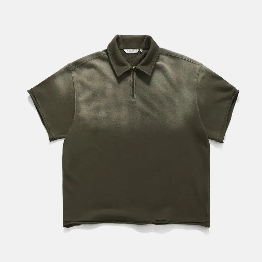이스트로그 CUT OUT COLLAR SWEAT / OLIVE