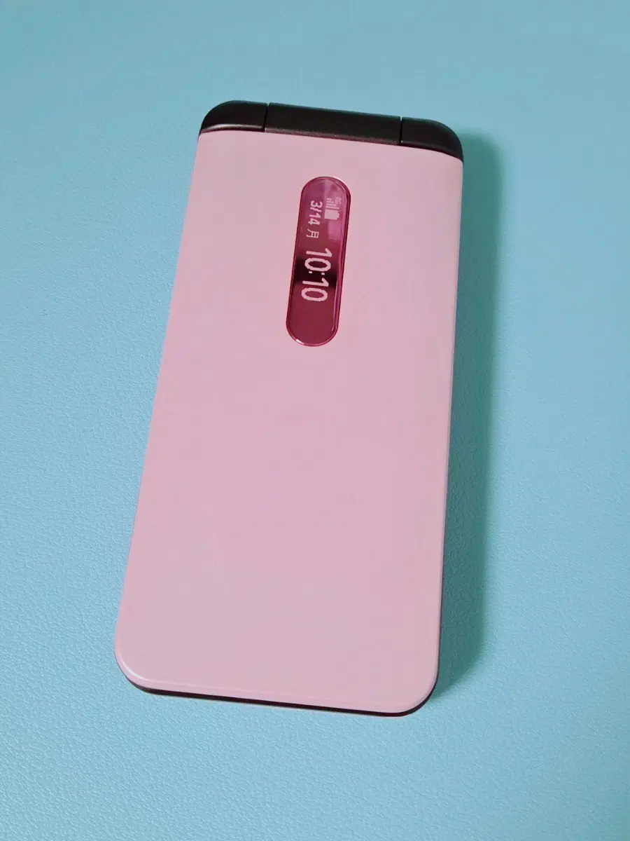 일본 폴더폰 핑크초코색 목업폰 모형폰