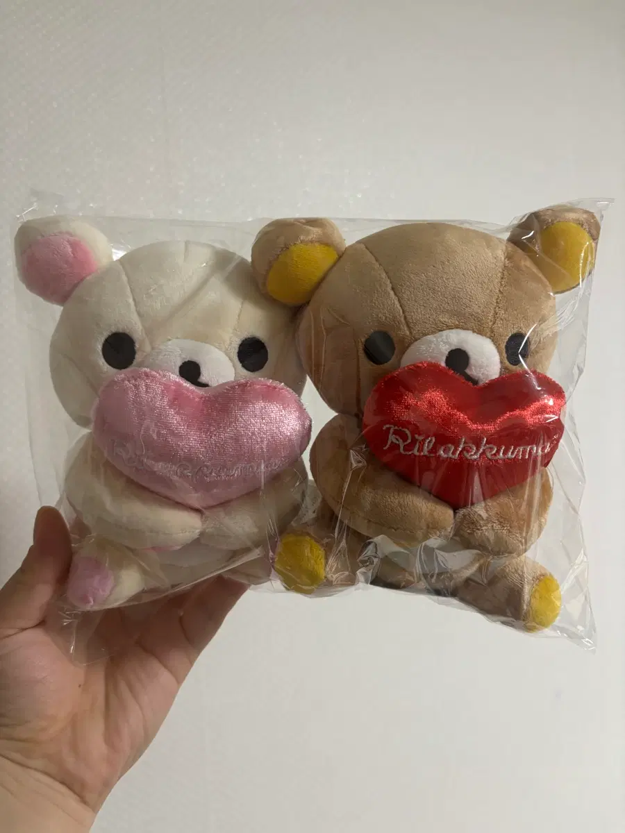 발렌타인 하트 리락쿠마 코리락쿠마 인형 세트