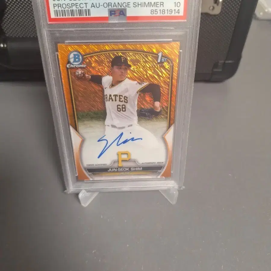 mlb카드 심준석 바우만크롬 1st 25한정 psa10