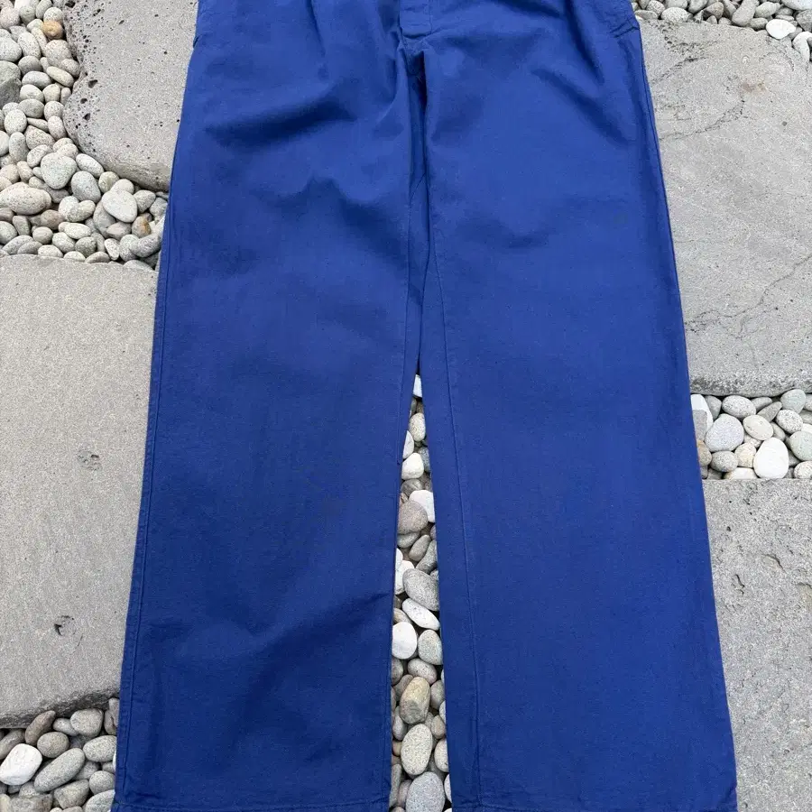 OVERSIZED 1980s TRC WASHED NAVY WORK PANTS 와이드 프렌치워크팬츠