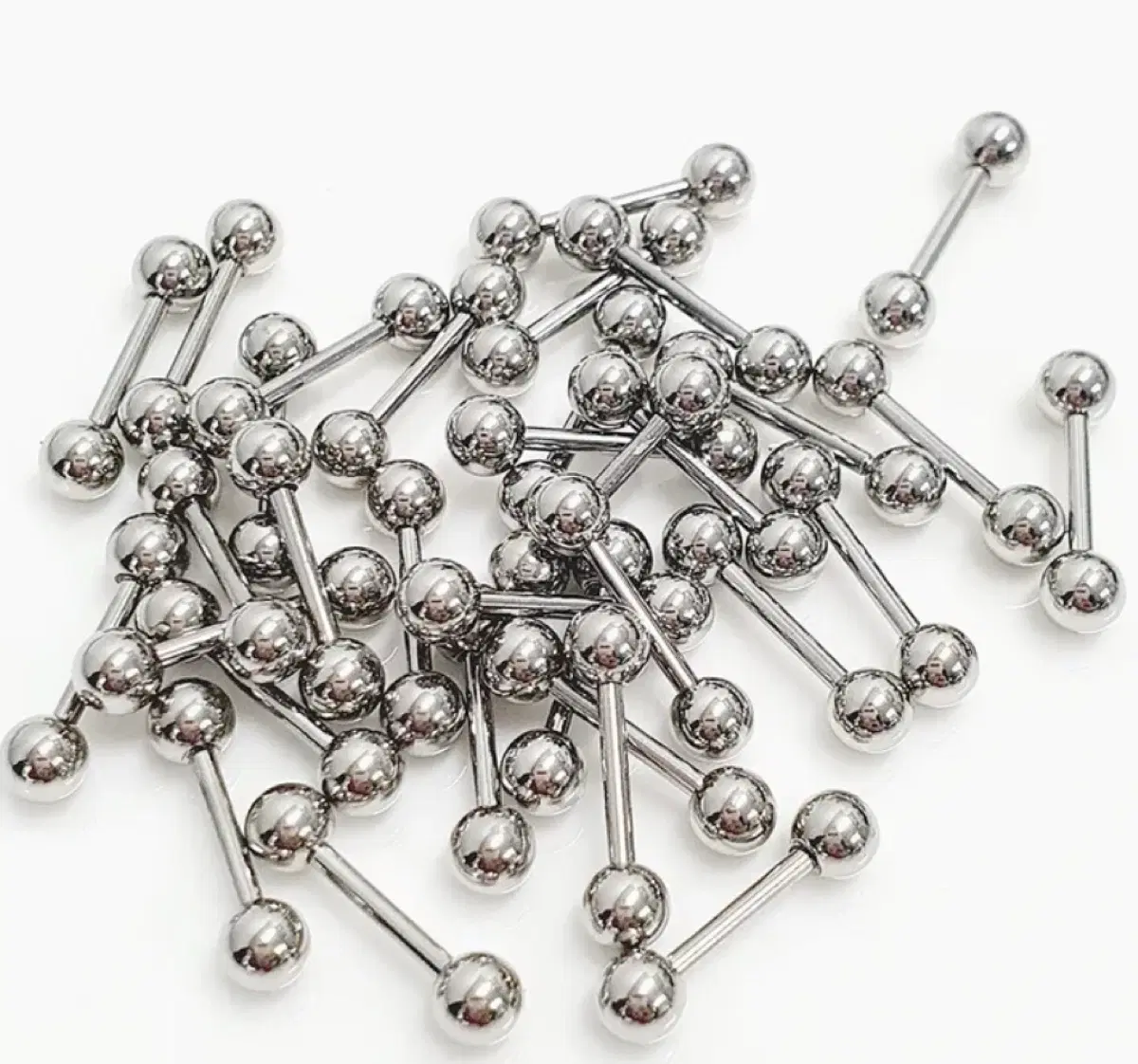 피어싱(바: 8mm / 볼: 4mm) 12개 일괄